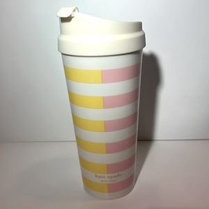 ♠️ Kate Spade Two-Tone Stripes Thermal Mug 16oz